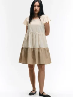 GATE Sukienka z marszczonymi rękawami| Kategorie·Sukienki