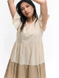 GATE Sukienka z marszczonymi rękawami| Kategorie·Sukienki