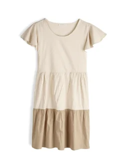 GATE Sukienka z marszczonymi rękawami| Kategorie·Sukienki