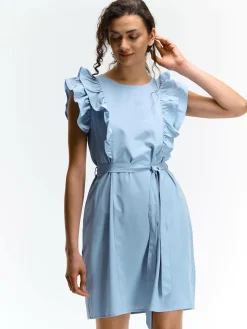 GATE Sukienka z marszczonymi rękawami| Kategorie·Sukienki