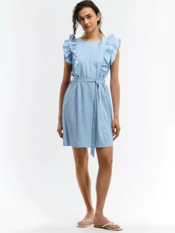 GATE Sukienka z marszczonymi rękawami| Kategorie·Sukienki