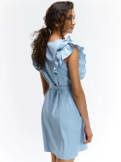 GATE Sukienka z marszczonymi rękawami| Kategorie·Sukienki