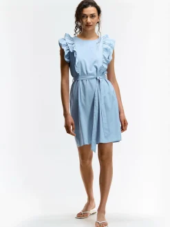 GATE Sukienka z marszczonymi rękawami| Kategorie·Sukienki