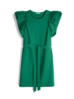 GATE Sukienka z marszczonymi rękawami| Kategorie·Sukienki