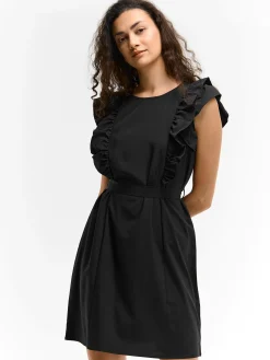 GATE Sukienka z marszczonymi rękawami| Kategorie·Sukienki