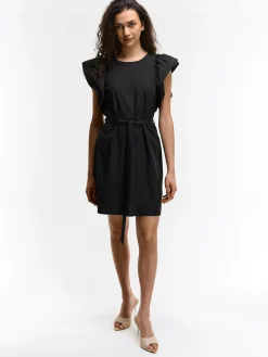 GATE Sukienka z marszczonymi rękawami| Kategorie·Sukienki