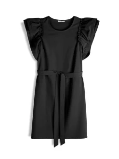 GATE Sukienka z marszczonymi rękawami| Kategorie·Sukienki