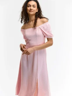 GATE Sukienka z marszczonymi rękawami| Kategorie·Sukienki