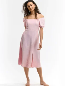 GATE Sukienka z marszczonymi rękawami| Kategorie·Sukienki