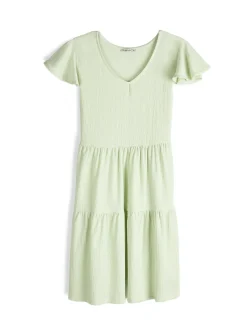 GATE Sukienka z marszczonymi rękawami| Kategorie·Sukienki