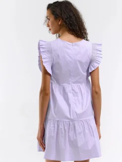 GATE Sukienka z marszczonymi rękawami| Kategorie·Sukienki