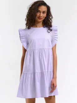 GATE Sukienka z marszczonymi rękawami| Kategorie·Sukienki