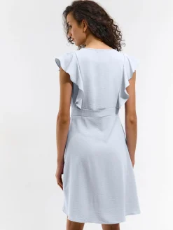 GATE Sukienka z marszczonymi rękawami| Kategorie·Sukienki