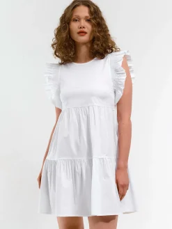 GATE Sukienka z marszczonymi rękawami| Kategorie·Sukienki