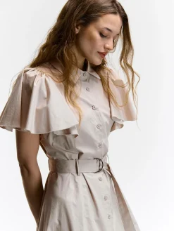 GATE Sukienka z marszczonymi rękawami| Kategorie·Sukienki