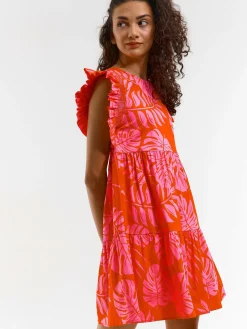 GATE Sukienka z marszczonymi rękawami| Kategorie·Sukienki