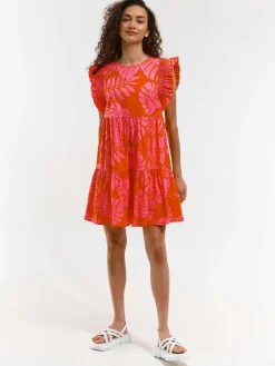 GATE Sukienka z marszczonymi rękawami| Kategorie·Sukienki