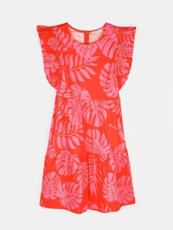 GATE Sukienka z marszczonymi rękawami| Kategorie·Sukienki