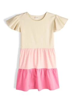 GATE Sukienka z marszczonymi rękawami|Dzieci Dziewczynki·Sukienki