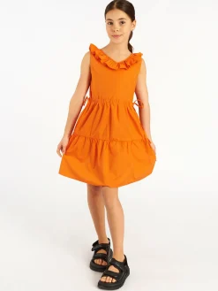 GATE Sukienka z mieszanki zawierającej bawełnę|Dzieci Dziewczynki·Ostatnie Sztuki Ubrania Dla Dziewczynek|Dziewczynki·Sukienki