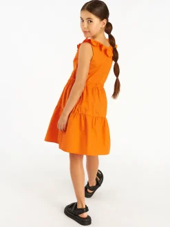 GATE Sukienka z mieszanki zawierającej bawełnę|Dzieci Dziewczynki·Ostatnie Sztuki Ubrania Dla Dziewczynek|Dziewczynki·Sukienki