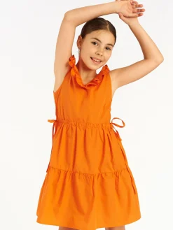 GATE Sukienka z mieszanki zawierającej bawełnę|Dzieci Dziewczynki·Ostatnie Sztuki Ubrania Dla Dziewczynek|Dziewczynki·Sukienki