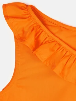 GATE Sukienka z mieszanki zawierającej bawełnę|Dzieci Dziewczynki·Ostatnie Sztuki Ubrania Dla Dziewczynek|Dziewczynki·Sukienki