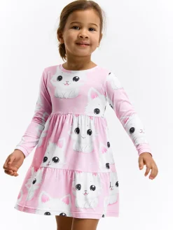 GATE Sukienka z nadrukiem|Dzieci Dziewczynki·Sukienki