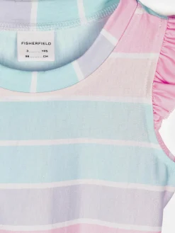 GATE Sukienka z nadrukiem i falbankami|Dzieci Dziewczynki·Sukienki