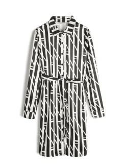 GATE Sukienka z nadrukiem i paskiem| Kategorie·Sukienki