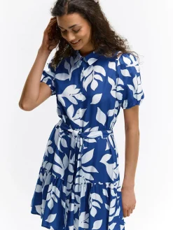 GATE Sukienka z nadrukiem i paskiem| Kategorie·Sukienki