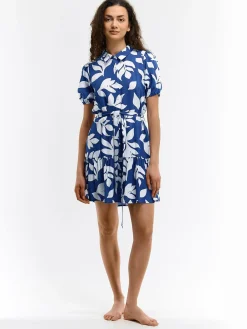 GATE Sukienka z nadrukiem i paskiem| Kategorie·Sukienki