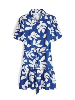 GATE Sukienka z nadrukiem i paskiem| Kategorie·Sukienki