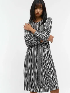 GATE Sukienka z nadrukiem i paskiem| Kategorie·Sukienki