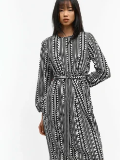 GATE Sukienka z nadrukiem i paskiem| Kategorie·Sukienki