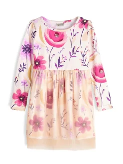 GATE Sukienka z nadrukiem i tiulową spódnicą|Dzieci Dziewczynki·Sukienki