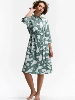 GATE Sukienka z nadrukiem kwiatowym i paskiem| Kategorie·Sukienki