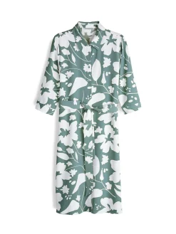 GATE Sukienka z nadrukiem kwiatowym i paskiem| Kategorie·Sukienki