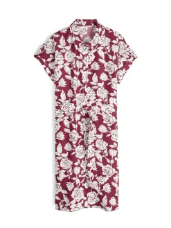 GATE Sukienka z nadrukiem kwiatowym i paskiem| Kategorie·Sukienki