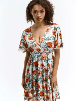 GATE Sukienka z nadrukiem kwiatowym| Kategorie·Sukienki