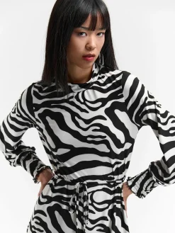 GATE Sukienka z nadrukiem zwierzęcym| Kategorie·Sukienki