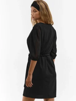 GATE Sukienka z szyfonowymi rękawami| Kategorie·Sukienki