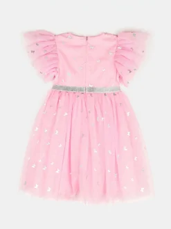GATE Sukienka z tiulową spódnicą i falbankami|Dzieci Dziewczynki·Sukienki