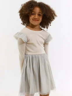 GATE Sukienka z tiulową spódnicą i falbankami|Dzieci Dziewczynki·Sukienki