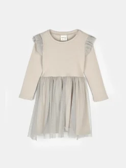 GATE Sukienka z tiulową spódnicą i falbankami|Dzieci Dziewczynki·Sukienki