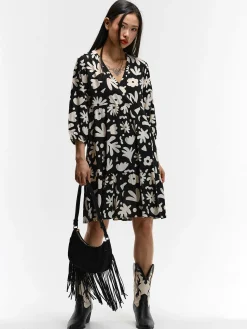 GATE Sukienka z wiskozy z nadrukiem| Kategorie·Sukienki