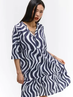 GATE Sukienka z wiskozy z nadrukiem| Kategorie·Sukienki