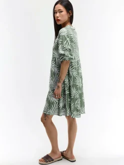 GATE Sukienka z wiskozy z nadrukiem| Kategorie·Sukienki