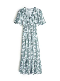 GATE Sukienka z wiskozy z nadrukiem kwiatowym| Kategorie·Sukienki