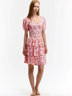 GATE Sukienka z wiskozy z nadrukiem kwiatowym| Kategorie·Sukienki